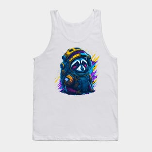 Astroraccoon in Orbit Tank Top